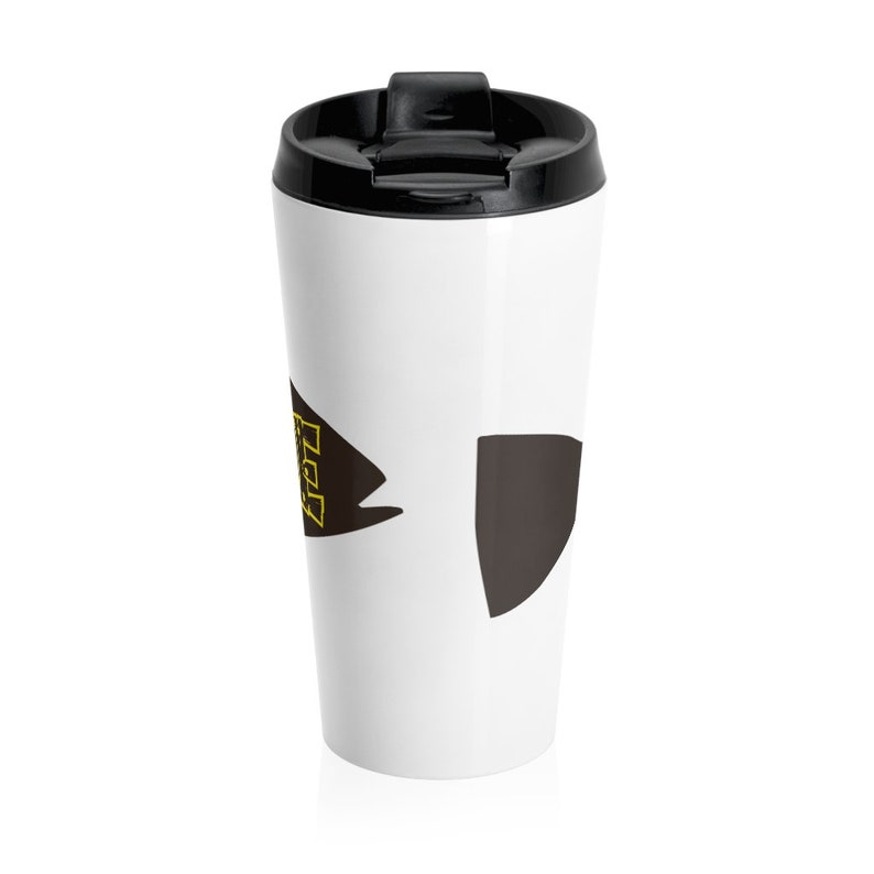 Stainless Steel DIP LIFE FISH spit cup. Printed in Etsy