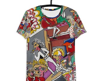 Music Fest - Chatswood Potatoes -Over Print Men's Athletic T-shirt