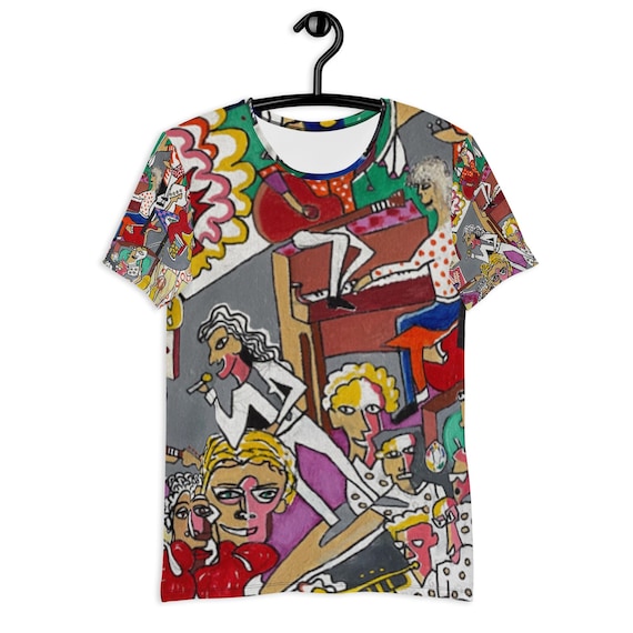 Music Fest - Chatswood Potatoes -Over Print Men's Athletic T-shirt