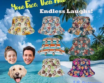 Bob personnalisé - Chapeau d'été hawaïen, casquette unisexe à bord large, chapeau de fête de plage, chapeau d'équipe, chapeau de soleil personnalisé avec un design gratuit !