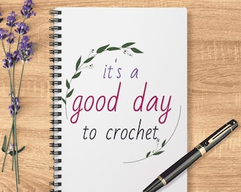 Crochet Project Notebook: Spiral Journal for Yarn Lovers