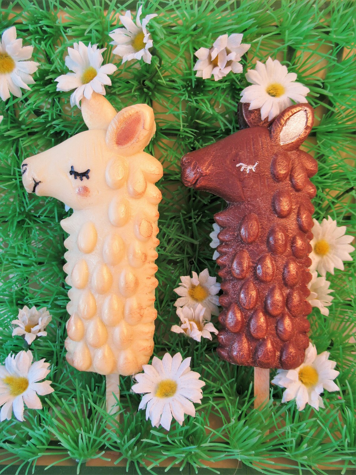 Large Solid Chocolate Llama or Alpaca Lollipop Belgian Etsy