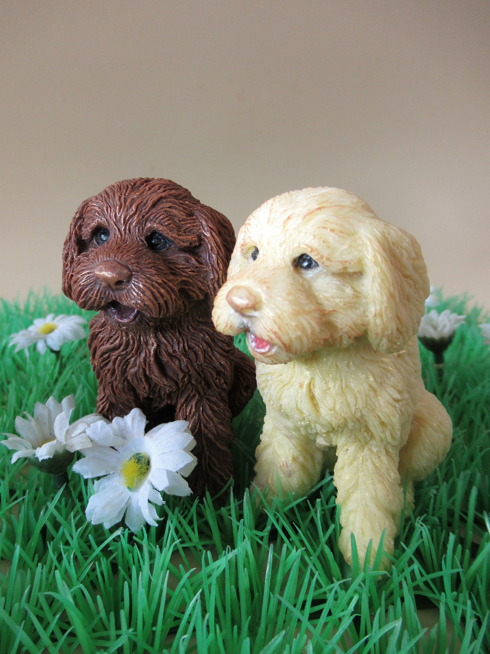 Fondant cockapoo cake toppers dog cake toppers birthday cake image 1