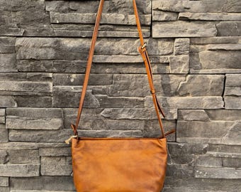 Handcrafted Artistic Soft Leather Shoulder Bags, Unique Tie-dye, Abstract Prints, Vibrant Textured Leather Crossbody Bags, Christmas Gift