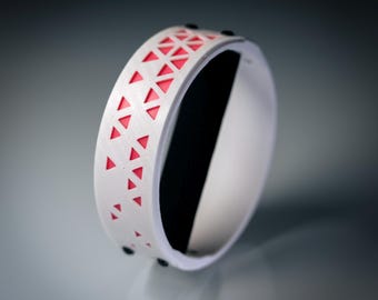 Sci-Fi Cyberpunk Bracelet: Floating PLA Plastic UV Reactive Cuff