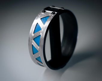 Sci-Fi Cyberpunk Floating Bracelet: UV Reactive PLA Plastic
