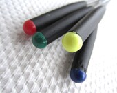 Vintage Fondue Forks Color Tips Black Stainless Fork Japan