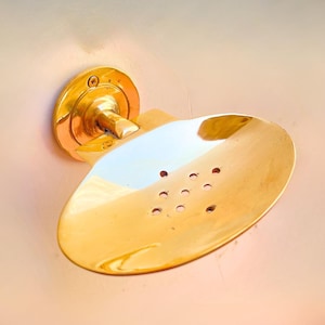 Handmade Brass Soap Holder | Rustic Brass Soap Dish | Modern Soap Tray | Bathroom Soap Organizer | Durable Brass Bathroom Fixtures