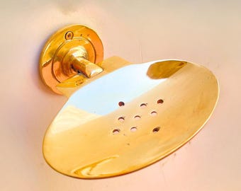 Handmade Brass Soap Holder | Rustic Brass Soap Dish | Modern Soap Tray | Bathroom Soap Organizer | Durable Brass Bathroom Fixtures