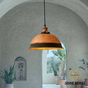 Solid Copper Pendant Light, Farmhouse Kitchen Island Light, Unique Industrial Copper Chandelier, Sustainable Home Decor
