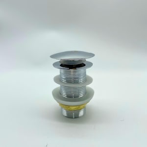 Brushed Nickel sink drain, Pop-up Drain, Solid Brass Drain