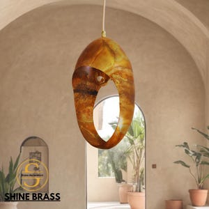 Handcrafted Burnished Copper Pendant Light – Rustic Farmhouse Lighting, Vintage Hanging Light for Kitchen & Dining Room