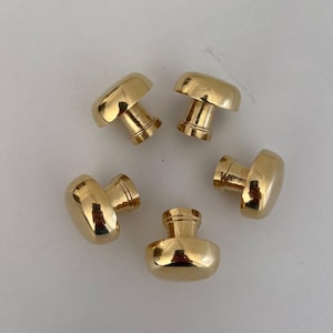 Unlacquered Solid Brass Cabinet Knobs, Handcrafted Round Drawer Pulls for Kitchen Cabinets and Furniture Hardware