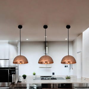 Set of 2 pendant Copper Light Fixtures, Copper Patina Lamp, Kitchen Island Lighting, Handcrafted Ceiling Light Fixture,Copper Hanging lights