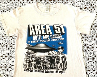 Area 51 hotel and casino it doesn’t exist and I wasn’t there Vintage tshirt/retro Tshirt/Y2K tshirt/vintage rock tshirt/Rare t shirt/t shirt