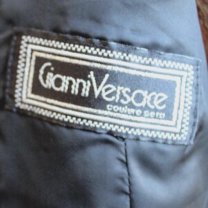 Vintage Gianni Versace couture sera blazer double breasted blazer/jacket/coat/Vintage jacket/Vintage Versace/Gianni Versace black velvet