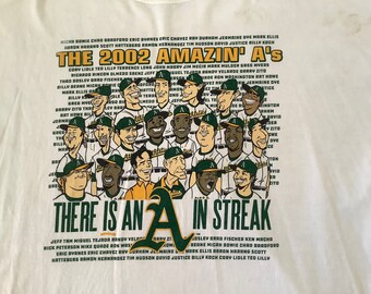 2002 Amazing A's/2002 Oakland Athletics/Vintage tshirt/retro Tshirt/tshirt/Rare t shirt/Classic rock t shirt/Moneyball/Bay Area Baseball