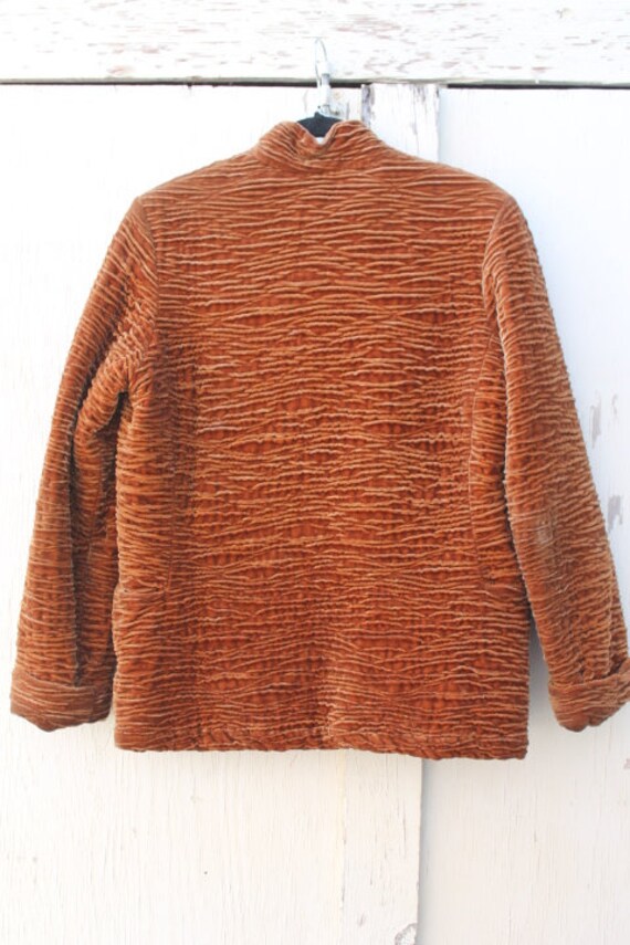 Medium Brown Velvet Vintage Jacket/Vintage Jacket… - image 10