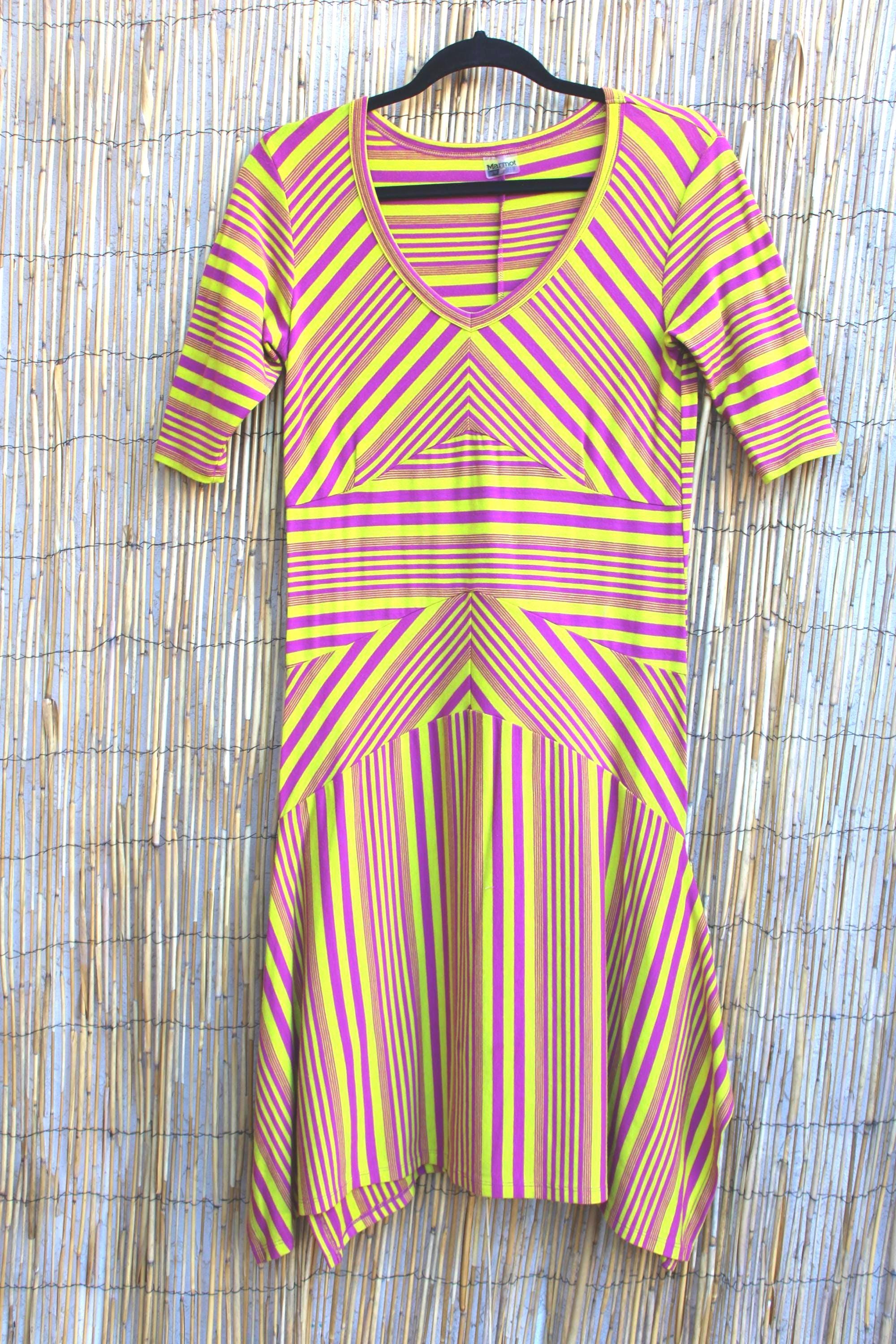 Marmot, RARE Vintage 1980's Marmot New Wave Dress/ 1980s knit dress/New Wave Fashion/1980 neon dress/VTG 80s color block/Retro 80s Outfits/kidcore