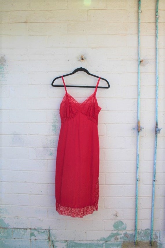 cherry red color dress