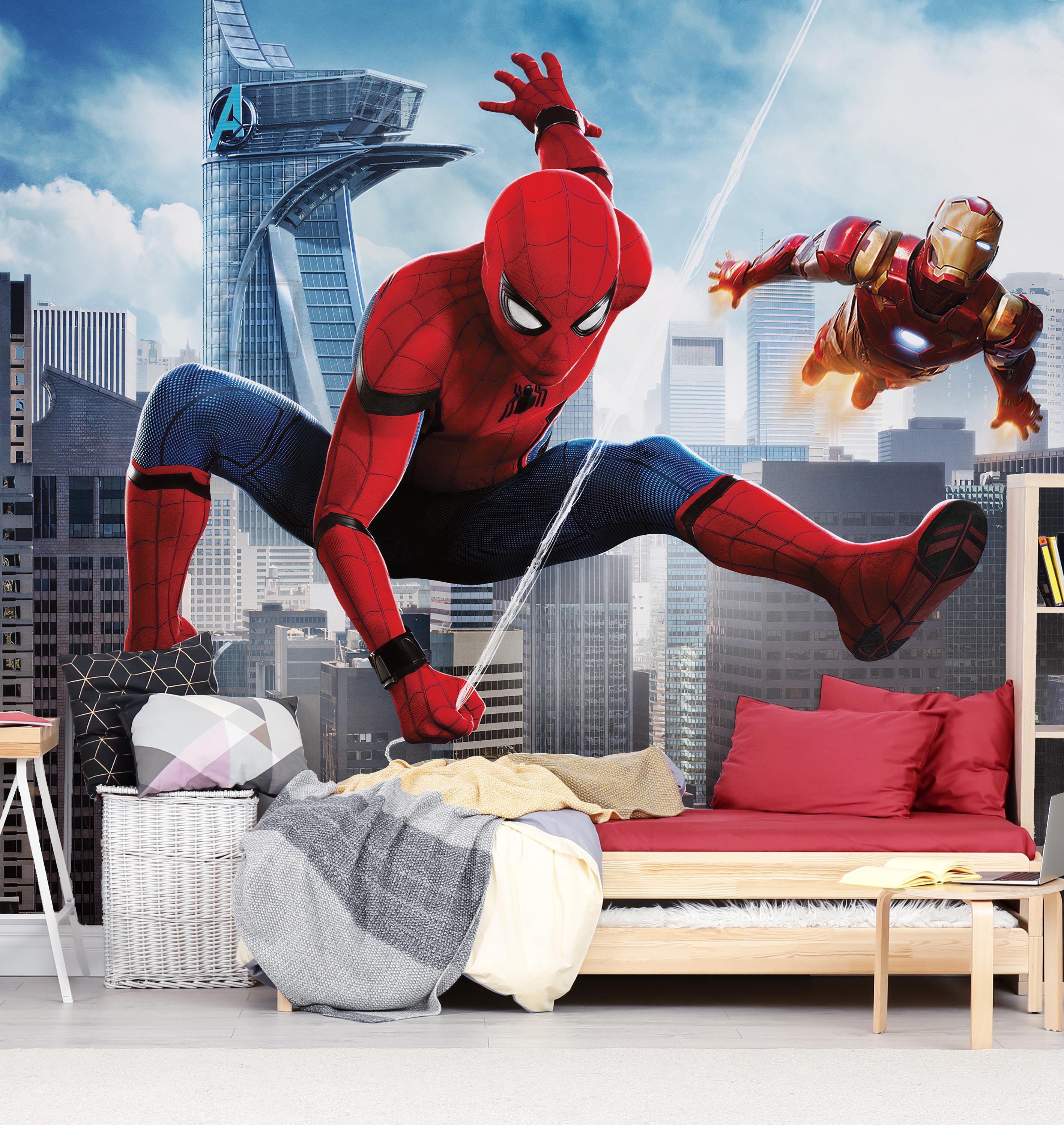 Avengers Kids Room Walpaper , Spiderman Peel and Stick Wallpaper ...