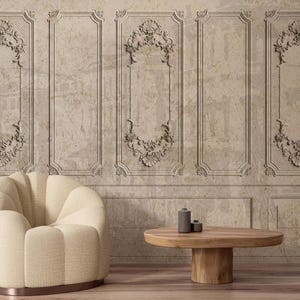 Relief 3D Wall Panel Wallpaper, Art Wallpaper, Peel and Stick Wallpaper, Removable Wallpaper Art, Minimalist Home Decor, Wall Mould Printing