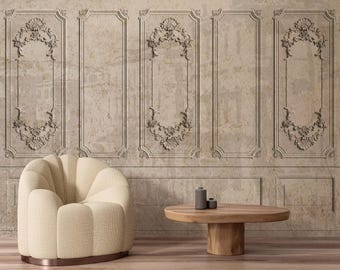 Relief 3D Wall Panel Wallpaper – Peel and Stick Wall Mural