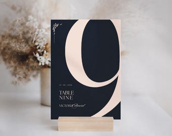 Modello Canva per numeri di tavolo / matrimonio VICTORIA