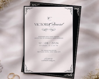 Modello Canva per invito/matrimonio VICTORIA