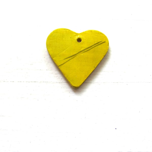 Valentine's Day Gift  Heart Ceramic Necklace. Love. gift Yellow Green Red Blue