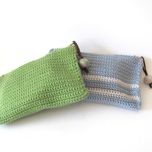 Christmas   Gift Clutch -GREEN Clutch - Cotton -stripes-Gift-Handmade-Modern  zipper