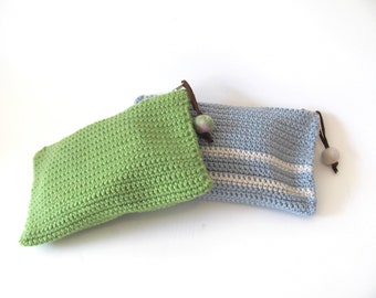 Christmas   Gift Clutch -GREEN Clutch - Cotton -stripes-Gift-Handmade-Modern  zipper