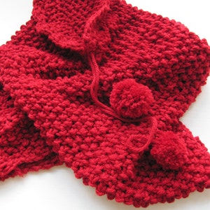 Hand knitted scarf Cotton RED---Soft  under 50 USD  Christmas gift Free Shipping