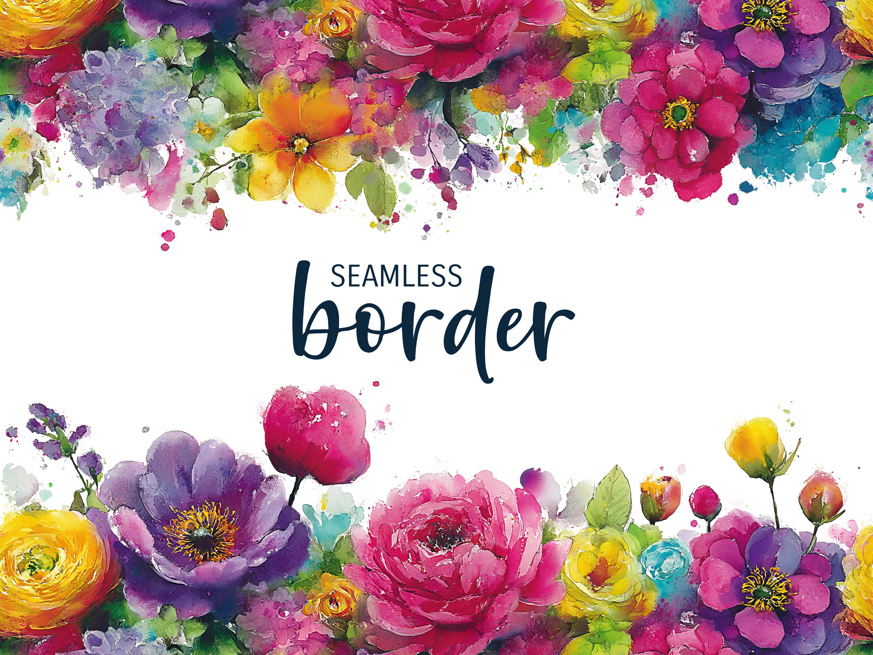 Hot pink floral border - Etsy México, image size:3000x2250
