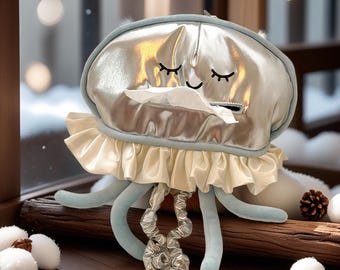 Jellyfish-Shaped Tissue Box Cover,Tissue Holder,Tissue Dispenser,Napkin Holder,Living Room Tissue Box,Car Tissue Holder, Creative Home Decor
