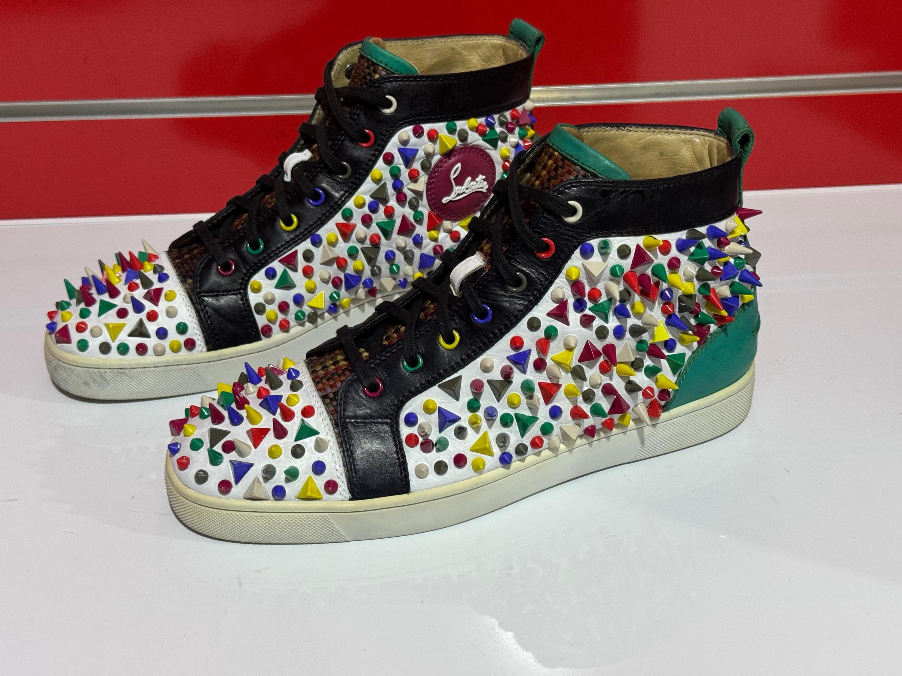 Louboutin sneakers snake best sale