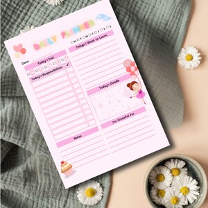 Kids Daily Planner Printable & Editable PDF | Colourful To-Do List for Children | A4 A5 Instant Download | Homeschool Routine Chart