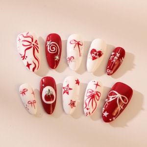 custom press on nails/party press on nails/Flakes for nails/wedding nails gift/Japanese nails/Long nails/Almond nails