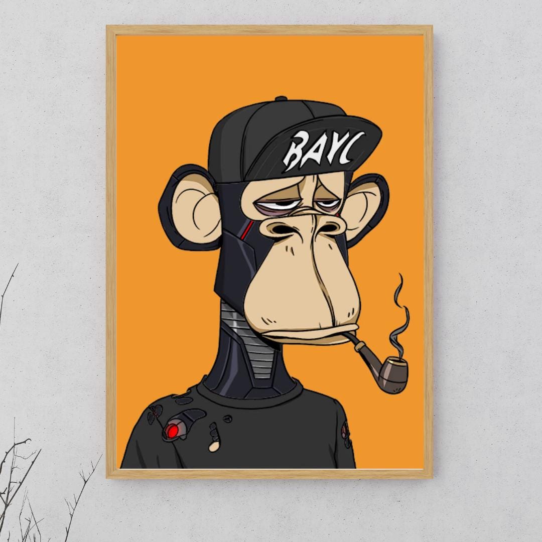 Crypto Monkey NFT Art: Personalized Digital Download - Etsy Canada
