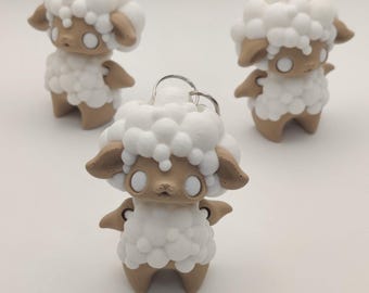 Sheep Pixie Keychain - 3D Printed Fantasy Figurine
