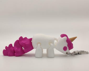 Unicorn Keychain – 3D Printed Articulated Unicorn