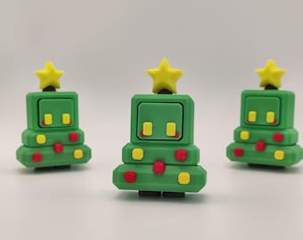 Christmas Tree Clicker - 3D Printed Bit Clicks – Fidget Toy