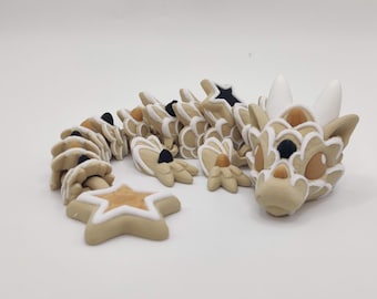 Baby Wedding Cookie Dragon | 3D Printed Star Cookie Articulated Fidget