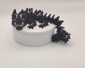 Baby Lunar Dragon, Moon Dragon, Baby Dragon, Articulating Dragon, 3D Printed Fidget Toy