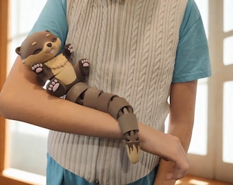 Otter Cuddler - 3D Printed Articulated Fidget
