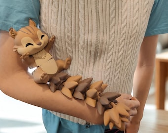 Chipmunk Cuddler - 3D Printed Articulated Fidget