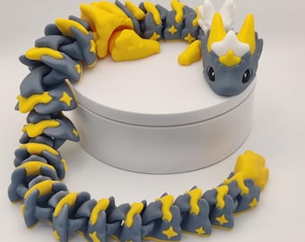 Star Dragon, Atria Dragon,  Articulating Dragon, 3D Printed Fidget Toy