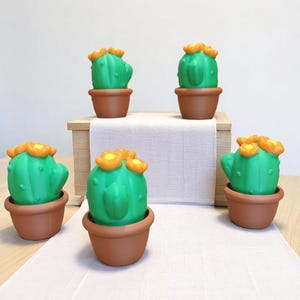 Cactus Clicker Fidget Toy – 3D Printed Sensory Stress Relief Toy – Kawaii Desk Toy Gift