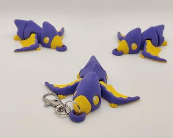 Pterodactyl Keychain – Articulated 3D Printed Dino Accessory
