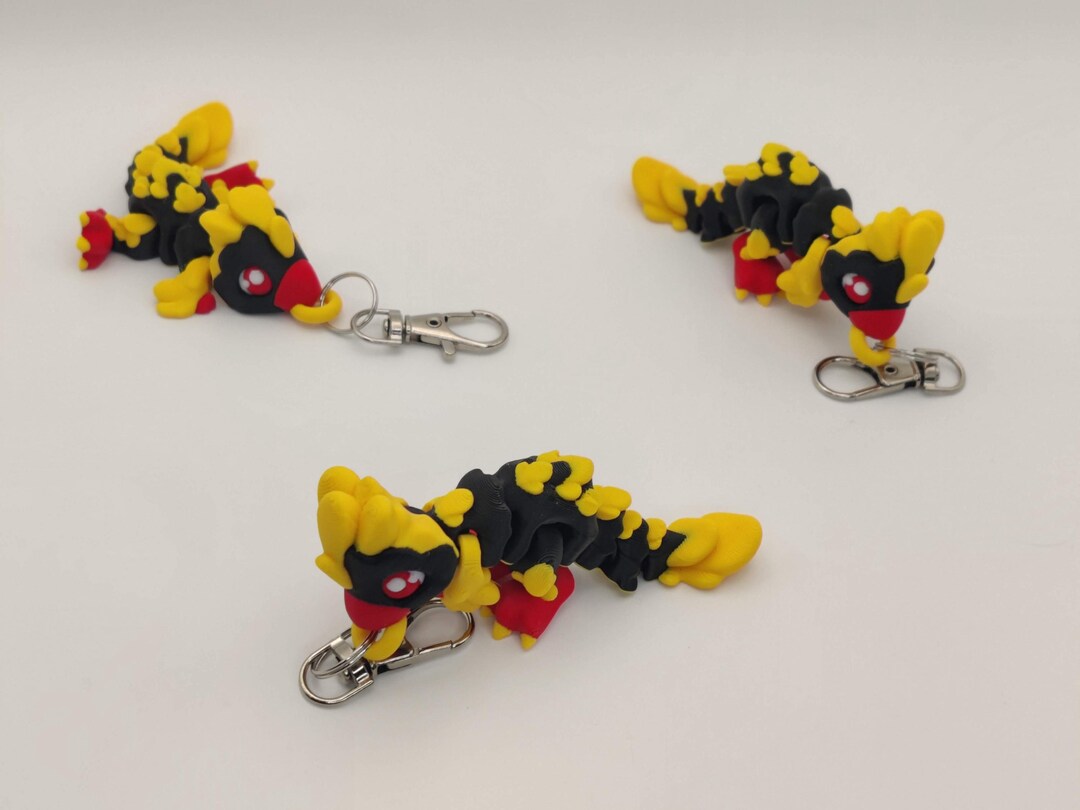Raptor Keychain – Articulated 3D Printed Dino Accessory - Etsy